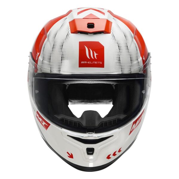 MT Hummer FLEX Helmet ( White Red ) 2