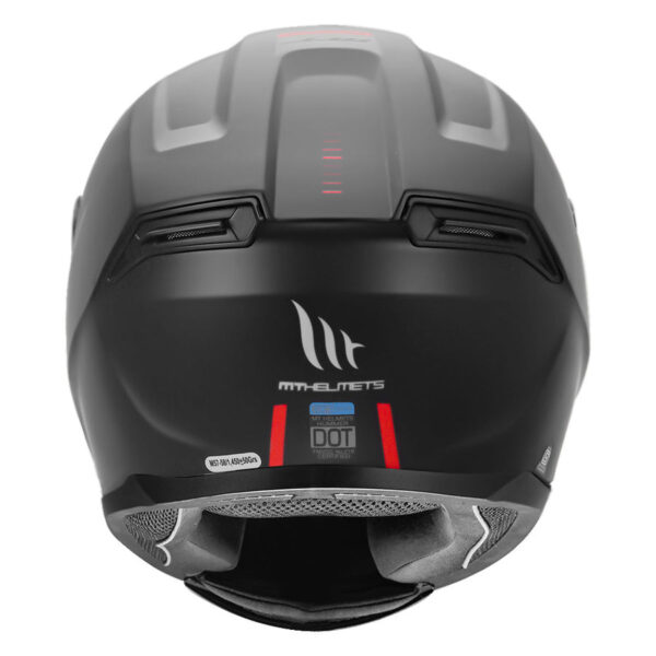 MT HUMMER SOLID MATT BLACK HELMET 3