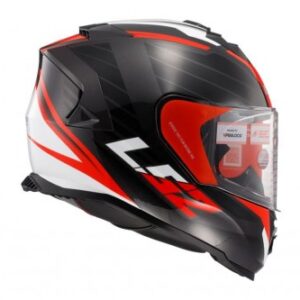 LS2 FF800 STORM NERVE HELMET ( BLACK RED GLOSS WITH ANTIFOG RESISTANT VISOR) 1
