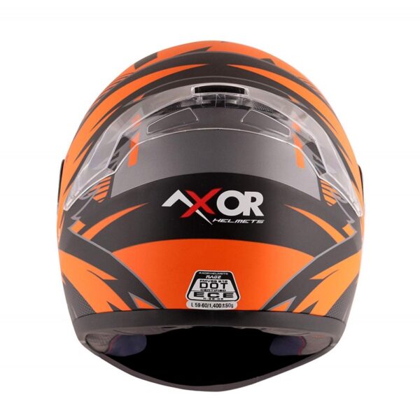 AXOR RAGE RR3 HELMET ( BLACK ORANGE ) 2