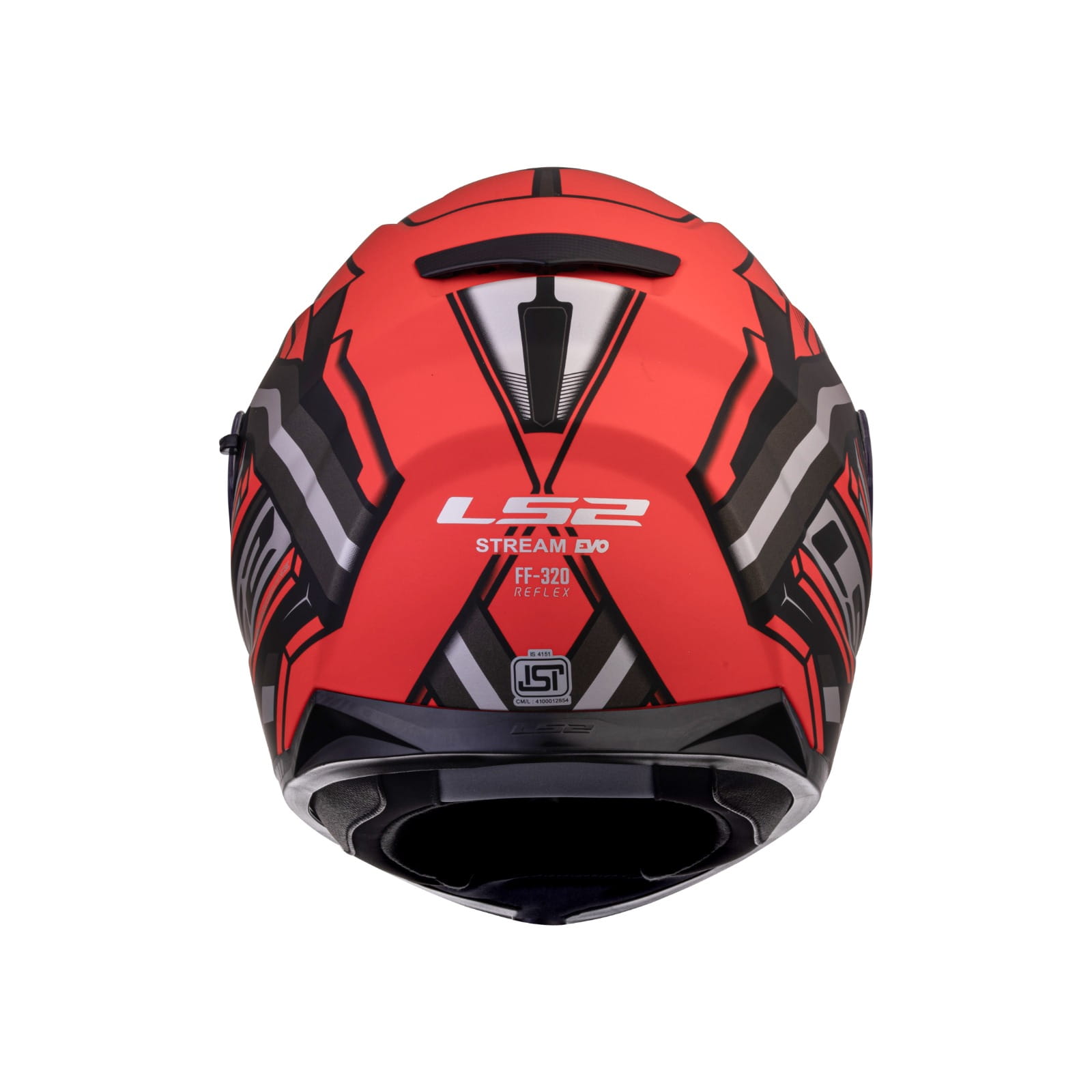 LS2 FF320 STREAM EVO REFLEX GLOSS RED BLACK Arihant Helmets