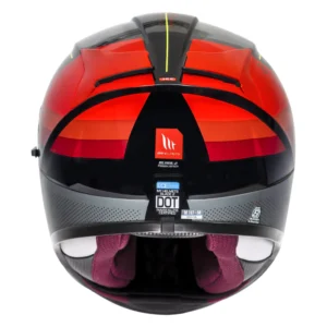 MT HELMET BLADE 2SV AURA – GLOSS BLACK ORANGE - Arihant Helmets