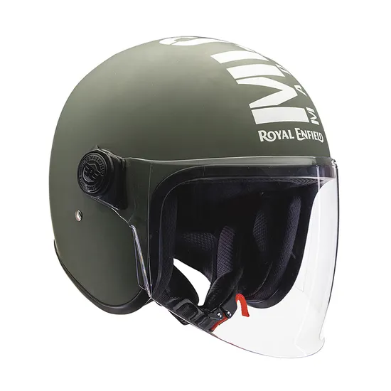 ROYAL ENFIELD MLG COOPTER HELMET MATT BATTLE GREEN Arihant Helmets