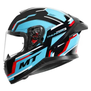 MT THUNDER 3 SV PRO BLAZE HELMET - GLOSS BLUE - Image 3