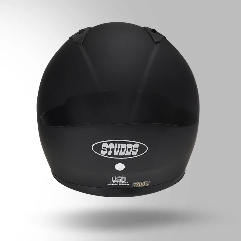 STUDDS THUNDER BLUETOOTH HELMET PLAIN MATT BLACK Arihant Helmets