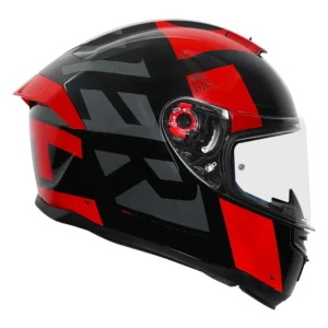 MT HELMET BLADE 2SV AURA – GLOSS BLACK ORANGE - Arihant Helmets