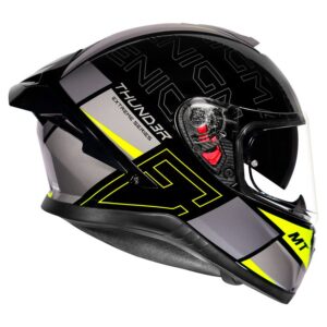 MT THUNDER3 SV PRO ENIGMA HELMET - GLOSS BLACK NEON