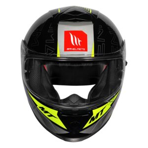 MT THUNDER3 SV PRO ENIGMA HELMET - GLOSS BLACK NEON - Image 3
