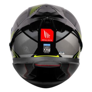 MT THUNDER3 SV PRO ENIGMA HELMET - GLOSS BLACK NEON - Image 4