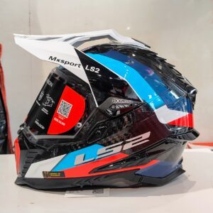 LS2 MX701 C Explorer Carbon Frontier- Gloss Black Blue