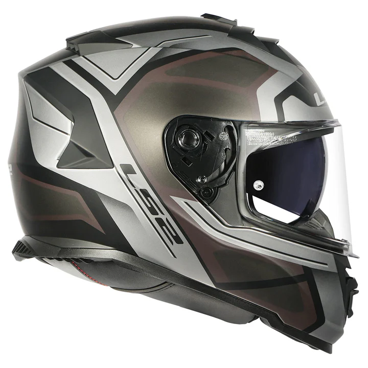 LS2 FF800 STORM II Faster Titanium Helmet – matt black grey