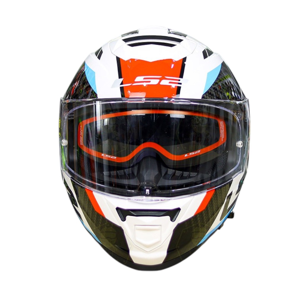 LS2 FF800 STORM ll RACER GLOSS WHITE BLUE RED Arihant Helmets